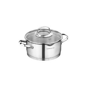 Stainless steel saucepan, with lid, 16 cm / 1.6 l, "Steama" - Korkmaz