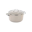 Cacerola antiadherente, con tapa, 20cm/3L, "Granita" - Korkmaz