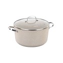 Tarttumaton kattila, kannella, 24cm/5L, "Granita" - Korkmaz