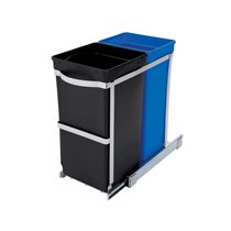 Retractable trash can, with compartments, 35 L - "simplehuman" brand
