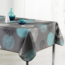 "Turquoise Fantasy" rectangular tablecloth, 148x240 cm - Prodeco
