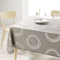 "Taupe, Chic and Modern" rectangular tablecloth, 148x130 cm  - Prodeco