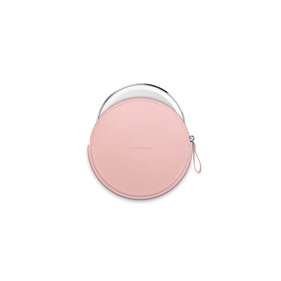 Zapinane na zamek etui na lusterko z czujnikiem, Compact, Pink - simplehuman