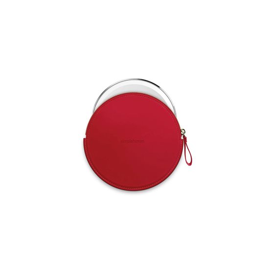 Etui zippé pour miroir à capteur, "Compact", Rouge - marque "simplehuman"