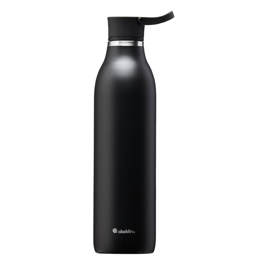 Buidéal cruach dhosmálta, 600ml, "Cityloop Thermavac", Lava Black - Aladdin