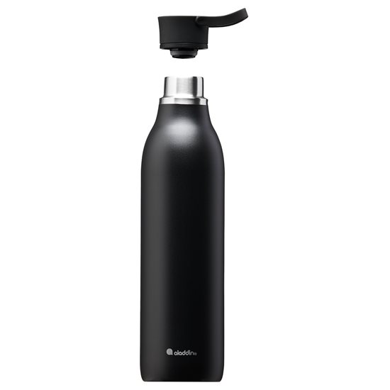 Rozsdamentes acél palack, 600ml, "Cityloop Thermavac", Lava Black - Aladdin