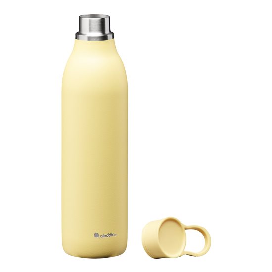 Paslanmaz çelik şişe, 600ml, "Cityloop Thermavac", Lemon Yellow - Aladdin