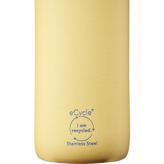 Buidéal cruach dhosmálta, 600ml, "Cityloop Thermavac", Lemon Yellow - Aladdin