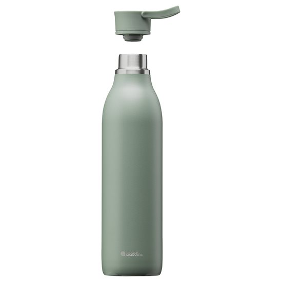 Ruostumattomasta teräksestä valmistettu pullo, 600ml, "Cityloop Thermavac", Sage Green - Aladdin