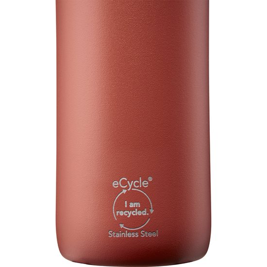 Ruostumattomasta teräksestä valmistettu pullo, 600ml, "Cityloop Thermavac", Terracotta - Aladdin