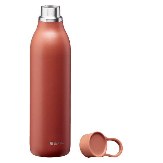 Ruostumattomasta teräksestä valmistettu pullo, 600ml, "Cityloop Thermavac", Terracotta - Aladdin