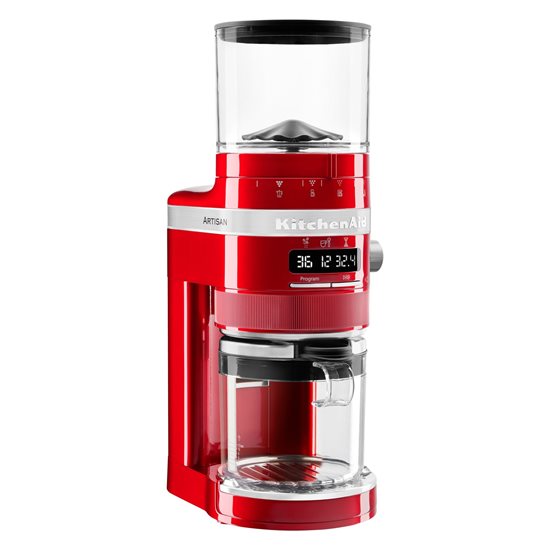 "Artisan" electric coffee grinder, "Candy Apple" color - KitchenAid brand