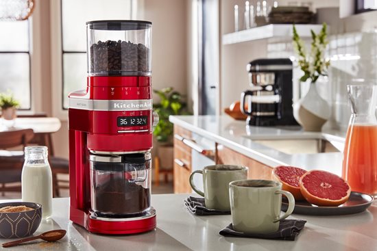"Artisan" electric coffee grinder, "Candy Apple" color - KitchenAid brand