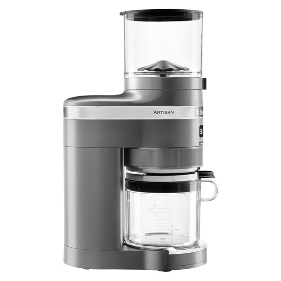 "Artisan" electric coffee grinder, "Medallion Silver" color - KitchenAid brand