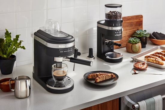 Moedor de café elétrico "Artisan", cor "Matte Black" - marca KitchenAid