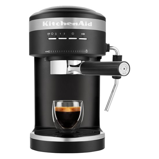 "Artisan" elektrisk espressomaskin, 1470W, Matte Black - KitchenAid