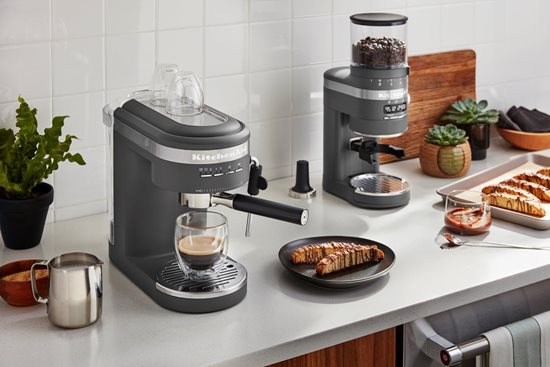 "Artisan" elektrische espressomachine, 1470W, kleur "Charcoal Grey" - merk KitchenAid