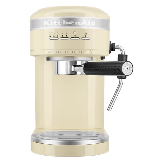 Meaisín espresso leictreach "Artisan", 1470W, dath "Almond Cream" - branda KitchenAid