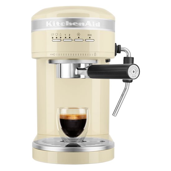 Električni espresso aparat "Artisan", 1470W, barva "Almond Cream" - blagovna znamka KitchenAid