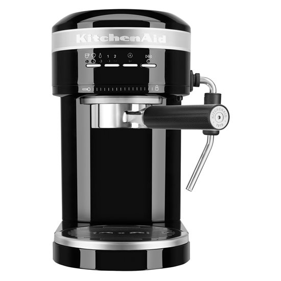 Máquina de café expresso elétrica "Artisan", 1470W, cor "Onyx Black" - marca KitchenAid