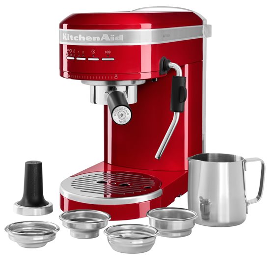 "Artisan" sähköinen espressokeitin, 1470W, väri "Empire Red" - KitchenAid merkki