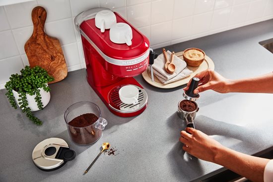 "Artisan" elektromos eszpresszógép, 1470W, "Empire Red" szín - KitchenAid márka