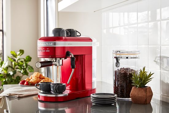 Máquina de café expresso elétrica "Artisan", 1470W, Empire Red – KitchenAid