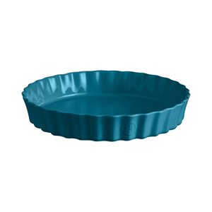 Tart baking dish, ceramic, 32 cm/3L, Mediterranean Blue - Emile Henry