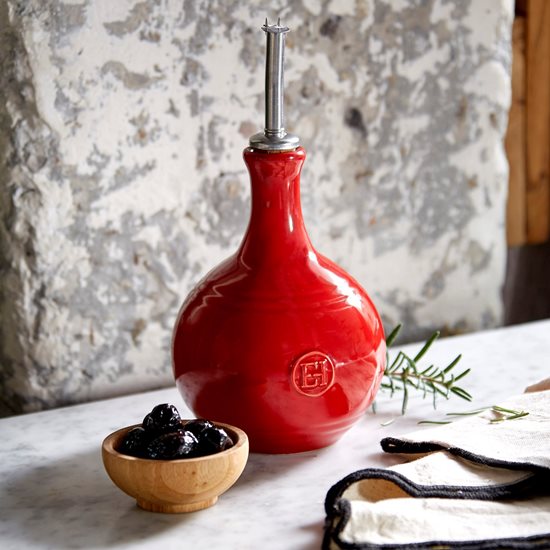 Dispensador de vinagre, cerámica, 0.45L, Burgundy - Emile Henry