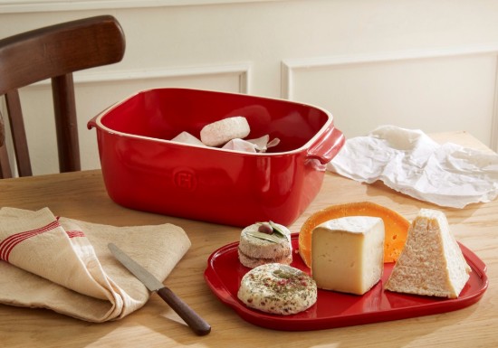 Ostförvaringslåda, keramik, 3,5L, Burgundy - Emile Henry