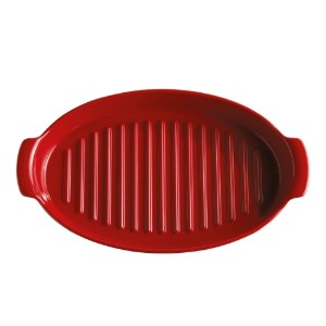 Pentola per cottura a vapore, ceramica, 42x25 cm/1,9 L "PAPILLOTE", Burgundy - Emile Henry