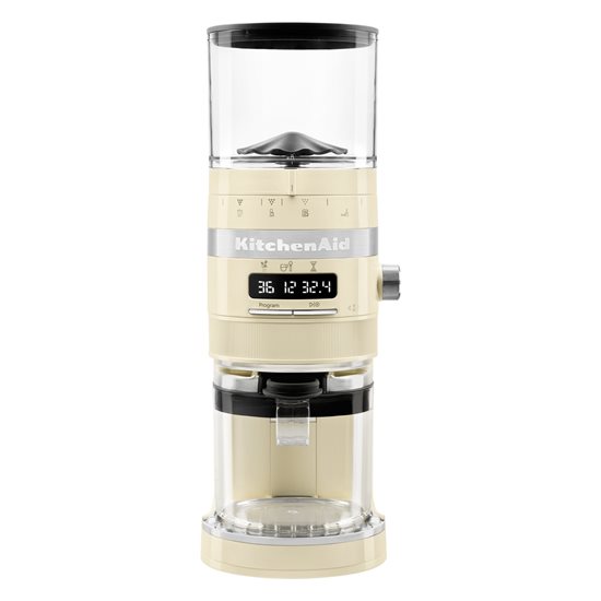 "Artisan" electric coffee grinder, "Almond Cream" color - KitchenAid brand