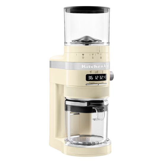 "Artisan" electric coffee grinder, "Almond Cream" color - KitchenAid brand