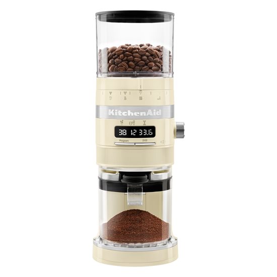 "Artisan" elektrisk kaffekvarn, "Almond Cream" färg - KitchenAid varumärke