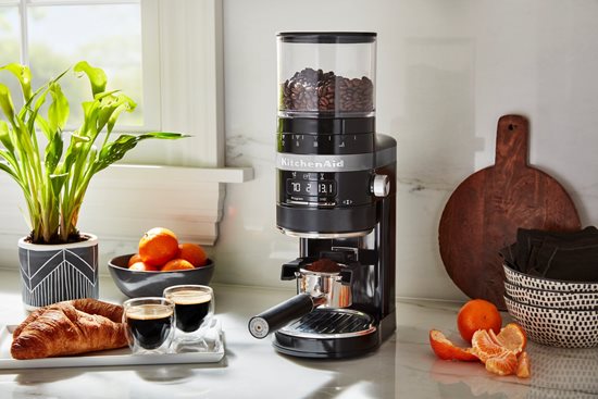 "Artisan" elektrisk kaffekvarn, "Onyx Black" färg - KitchenAid varumärke