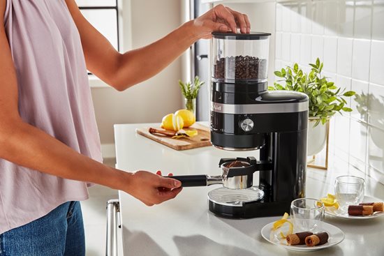 "Artisan" electric coffee grinder, "Onyx Black" color - KitchenAid brand