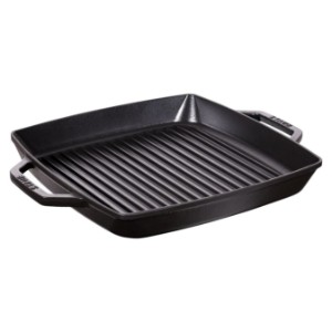 Patelnia grillowa kwadratowa, żeliwna, 33 cm, Black - Staub