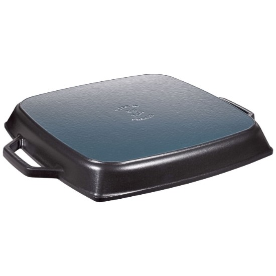 Poêle à griller carrée, en fonte, 33 cm, Black - Staub