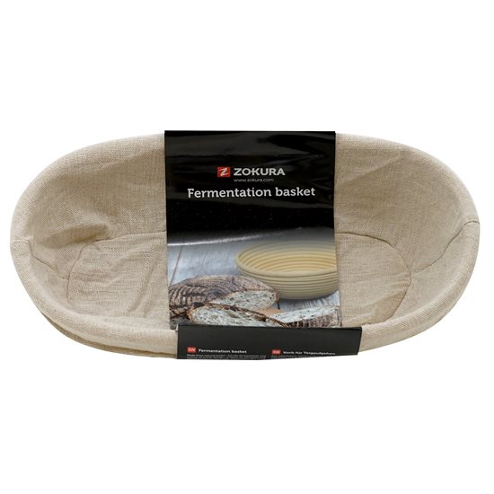 Oval dough leavening basket, 28 x 15 cm, rattan - Zokura