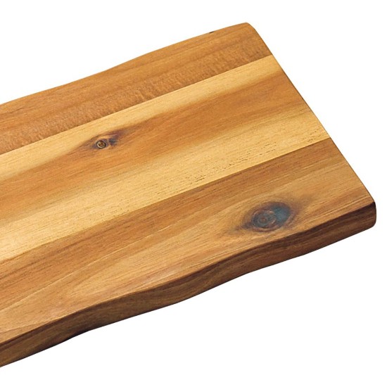 Planche à découper en acacia, 38 x 15 cm, épaisseur 1,5 cm - Kesper