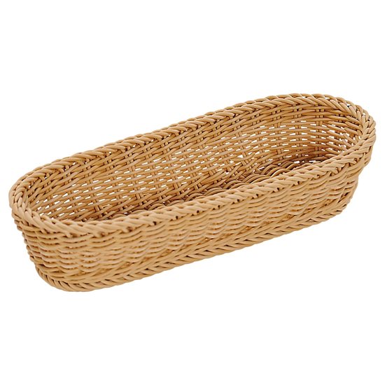 Basket tal-ħobż ovali, 41 x 16 cm, plastik - Kesper