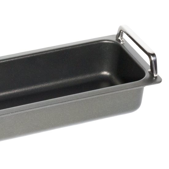 Roast tray, with handles, aluminum, 53 x 16 cm, GN 2/4 - AMT Gastroguss