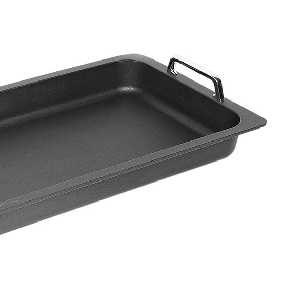 Roast tray, aluminum, with handles, 53 x 33 cm, GN 1/1 - AMT Gastroguss