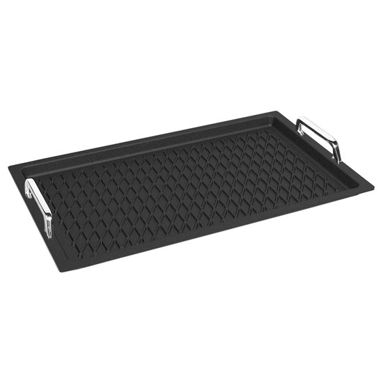 Tava grill, aluminiu, cu manere, 53 x 33 cm GN 1/1 - AMT Gastroguss