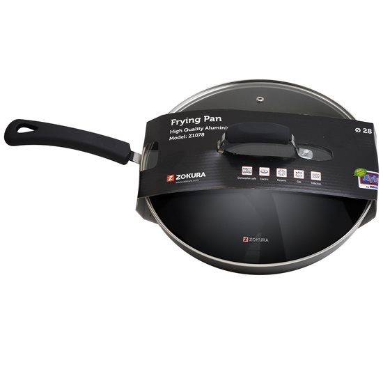 Deep frying pan, aluminium, 28 cm, from Primary range - Zokura