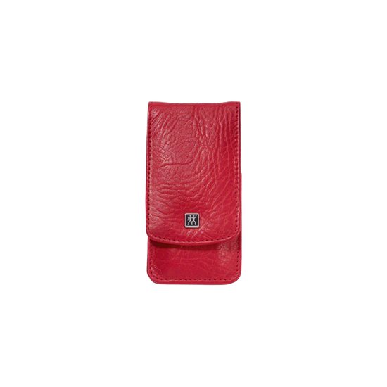 Set manicure 3 pezzi, acciaio inossidabile, custodia in pelle rossa, TWINOX - Zwilling