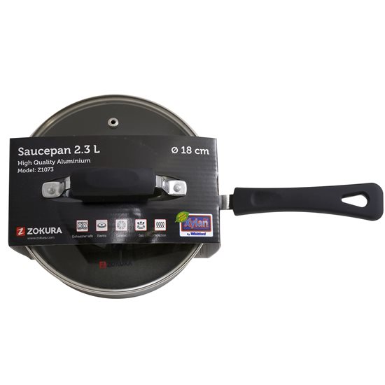 Aluminium saucepan, 18 cm / 2.3 l, from "Primary" range - Zokura