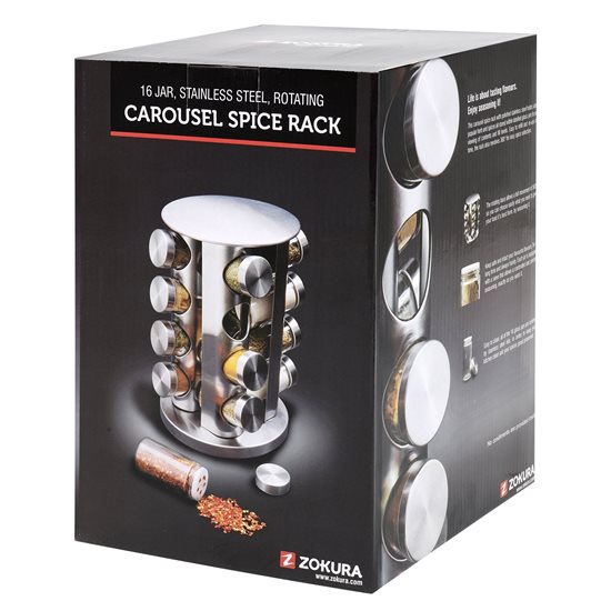 Set of 16 spice containers with rack - Zokura