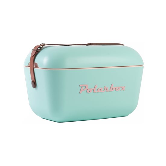 Køleboks, 12L, "Classic", Cyan - Baby Rose - Polarbox