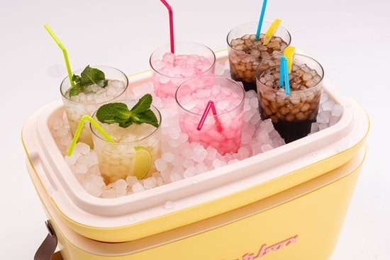 Caixa frigorífica de 12 litros, "Classic", cor "Yellow - Cyan" - Polarbox